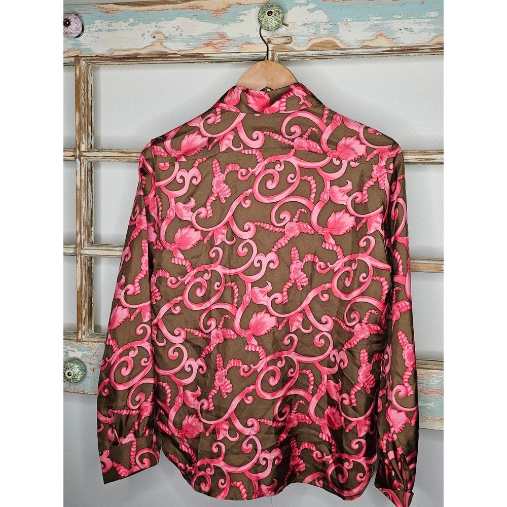 Skirtin Around Ornate Design Button Up Blouse Ladie size 8 - Picture 5 of 5
